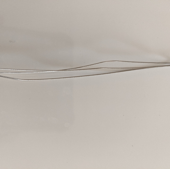 Mixed Beads Multi-strand Silver-tone Wire Necklace - Picture 5 of 6